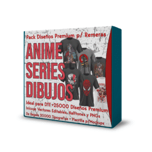 Mega Pack Premium de 25000 diseños de Anime + Series DTF Sublimación