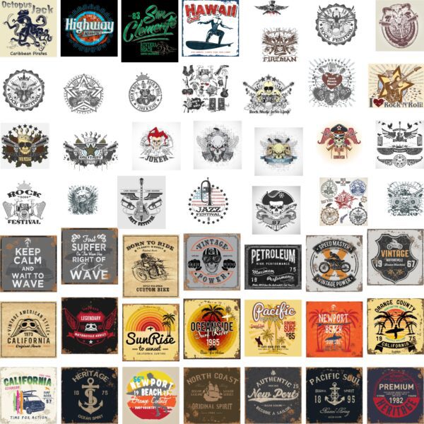 Pack de 5000 Vectores de Diseños Urbanos para Estampar - Image 4