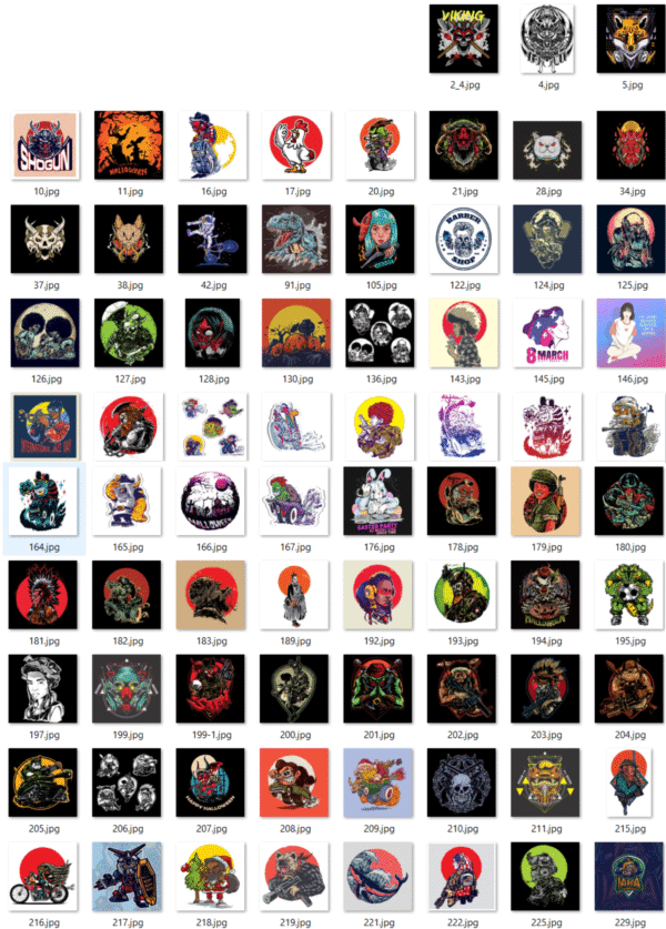 Pack de +300 Máscaras Ronin, Oni, Geisha - Image 2