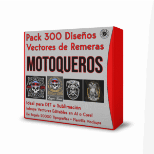 Pack 300 Vectores Motoqueros