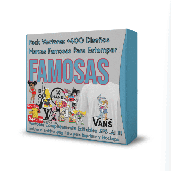 Pack de +400 Diseños de Marcas Famosas