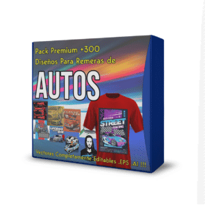 Pack +300 Vectores De Automóviles Remeras DTF Sublimación