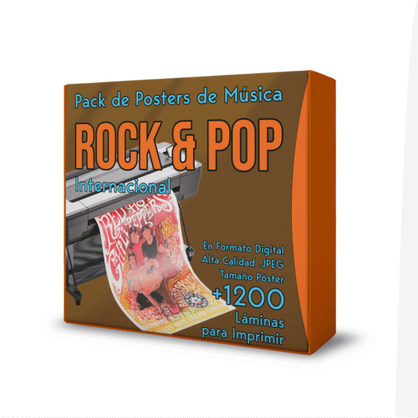 Pack de Posters de Música Rock y Pop Internacional para Imprimir