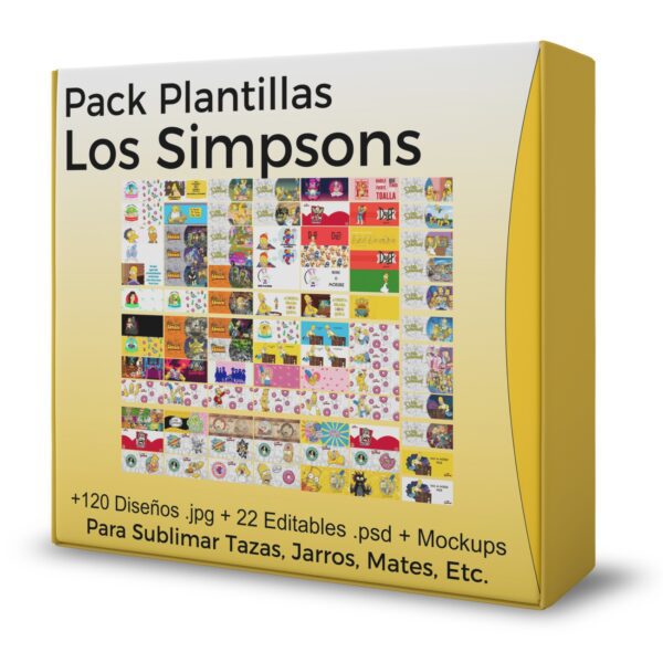 Plantillas Sublimación de Tazas de Los Simpsons