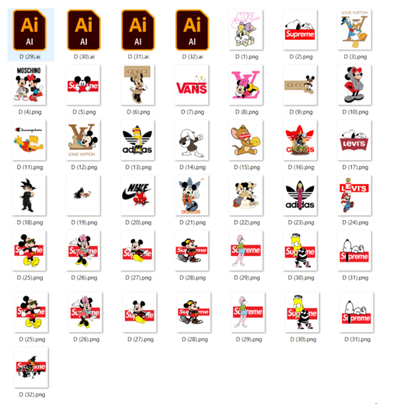 Pack de +400 Diseños de Marcas Famosas - Image 7