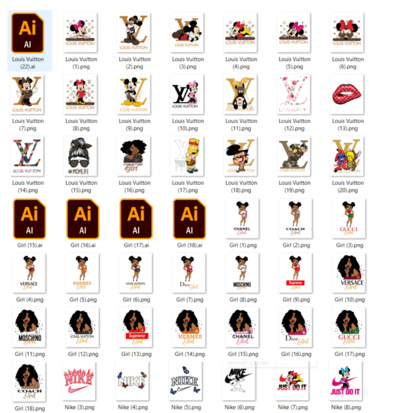 Pack de +400 Diseños de Marcas Famosas - Image 10