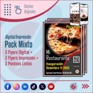 Pack Mixto Flyers + Redes