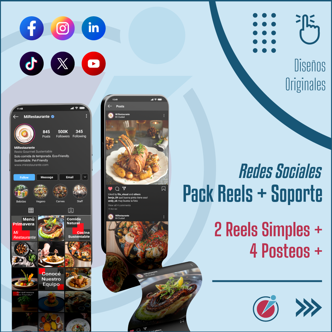 Pack de Reels + Soporte