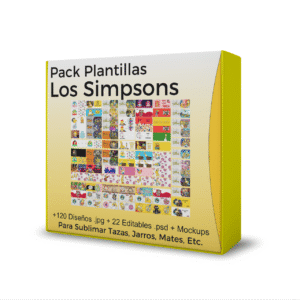 Plantillas Sublimación Tazas de Los Simpsons