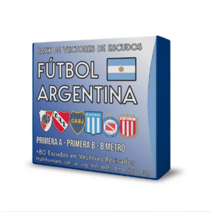 Pack de Vectores de Escudos de Fútbol de Argentina