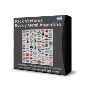 Pack de Vectores de Logos de Rock y Metal de Argentina