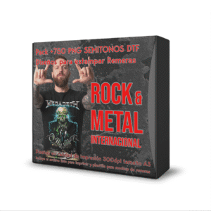 Pack + 750 Diseños Png Semitono Rock Y Metal Internacional