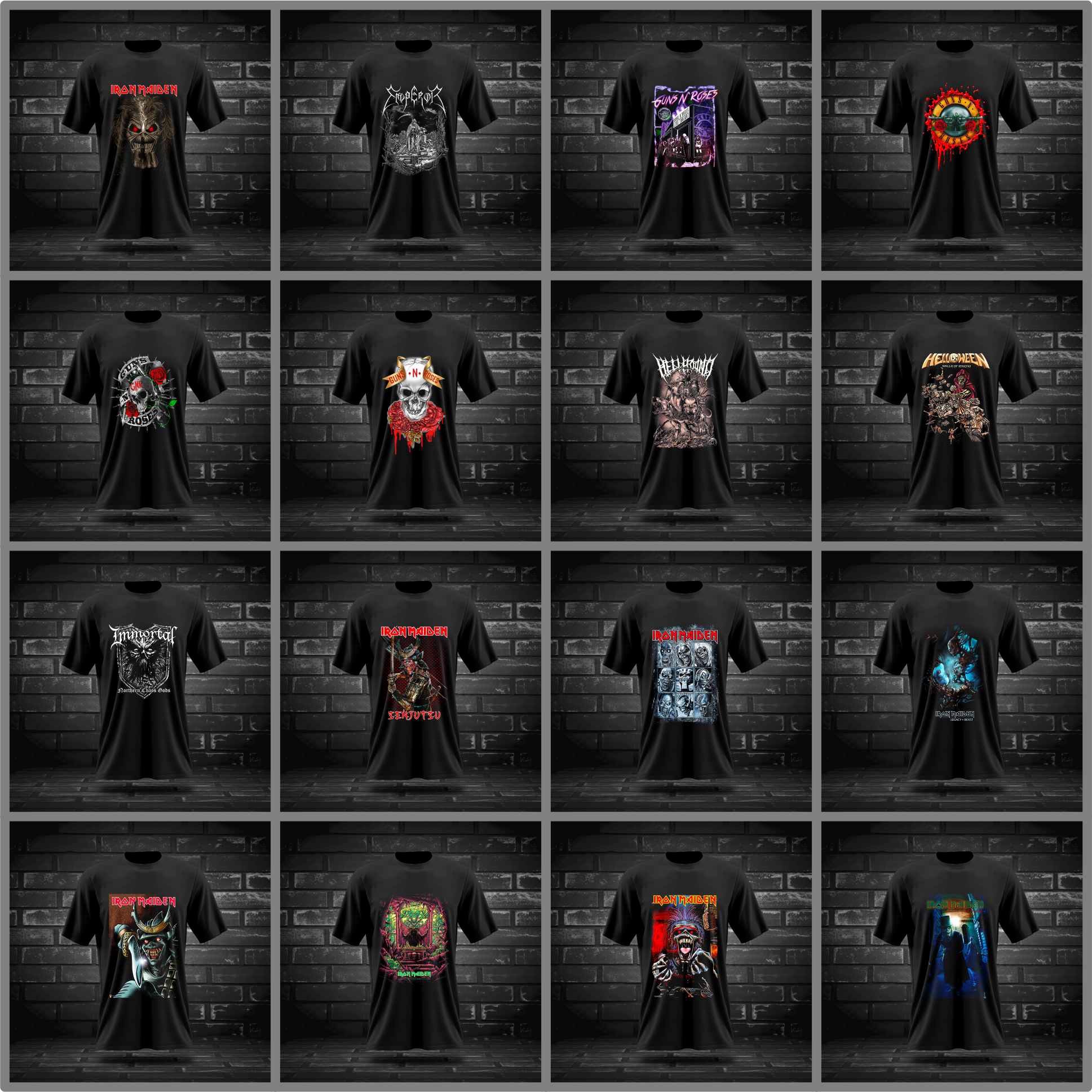 Pack + 700 Diseños Png Semitono Rock Y Metal Internacional - Image 7