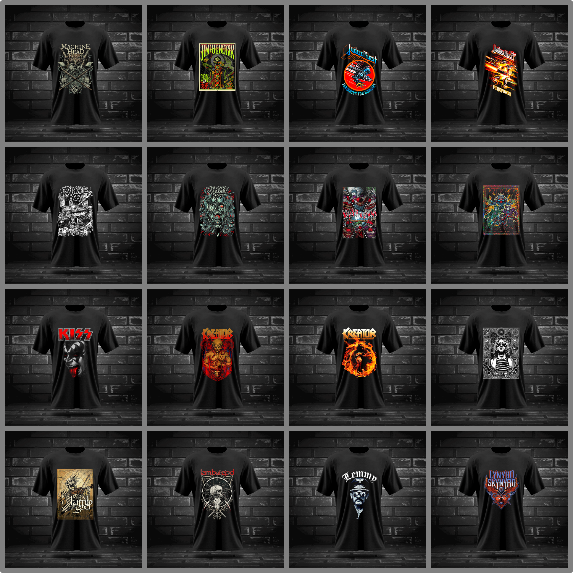 Pack + 700 Diseños Png Semitono Rock Y Metal Internacional - Image 8