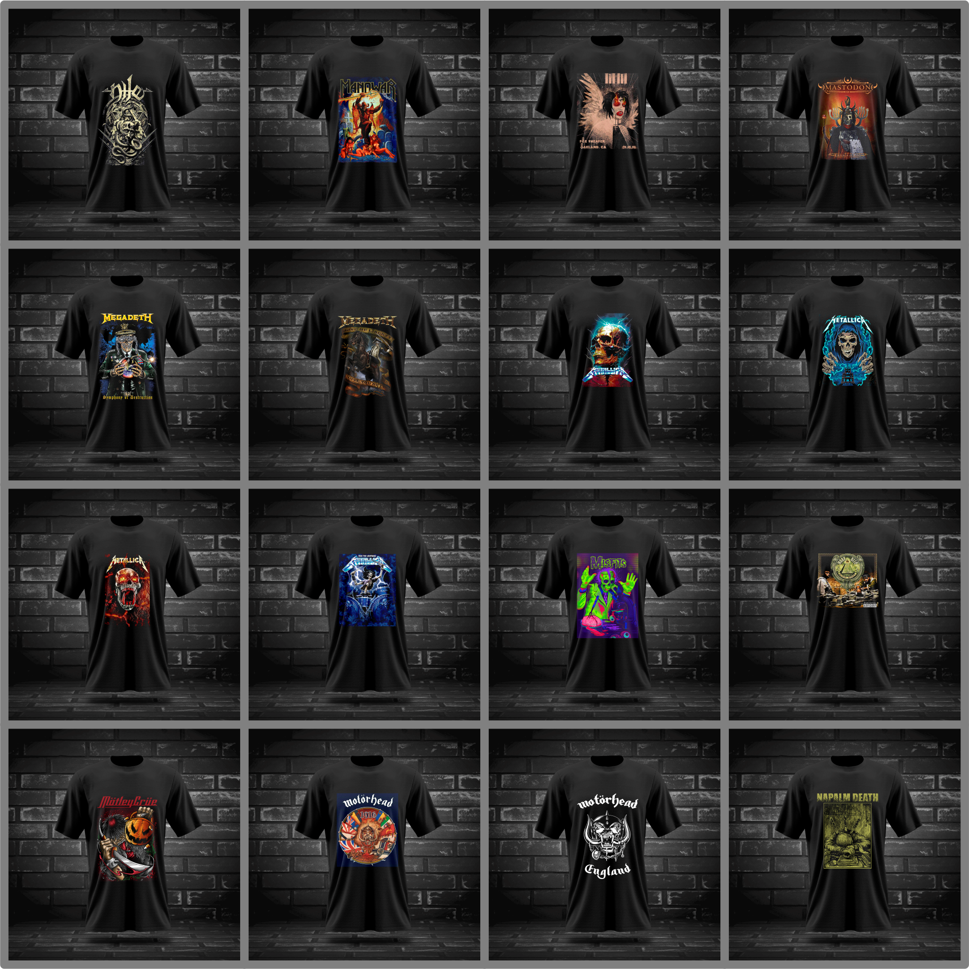 Pack + 700 Diseños Png Semitono Rock Y Metal Internacional - Image 9