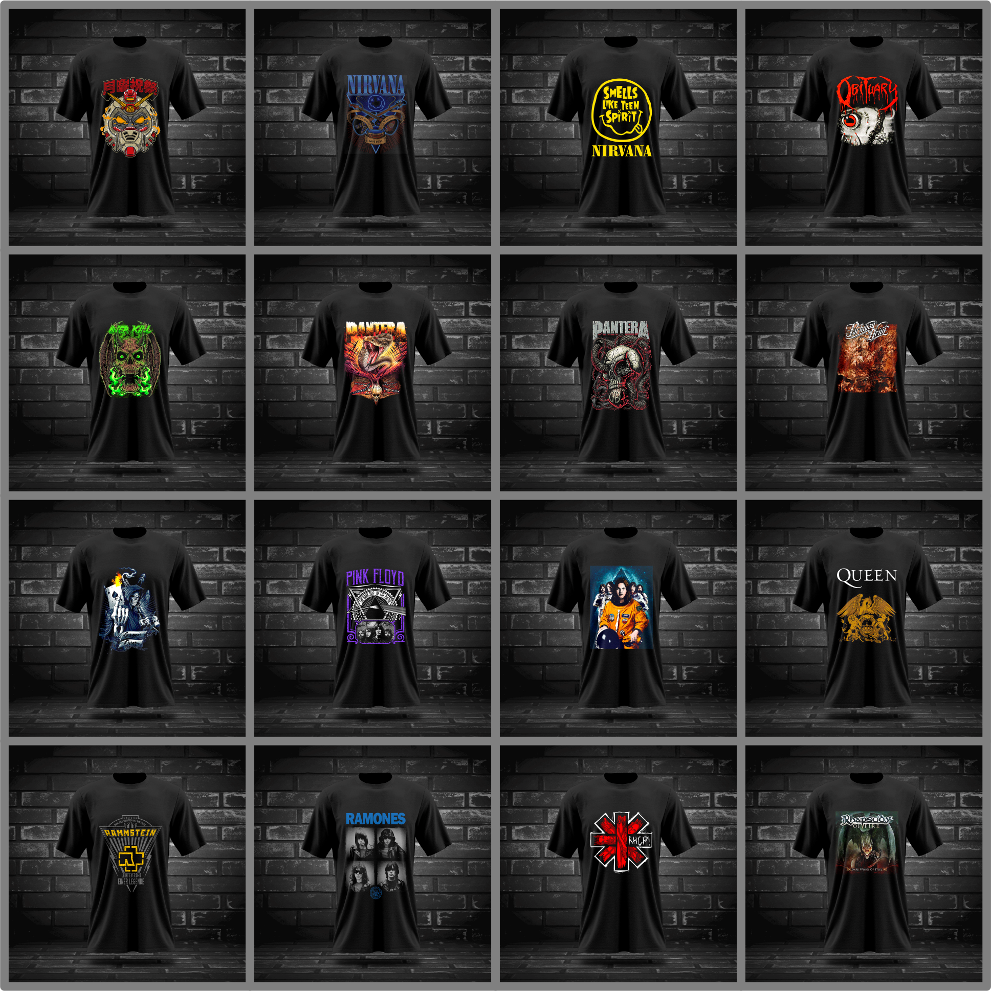 Pack + 700 Diseños Png Semitono Rock Y Metal Internacional - Image 10