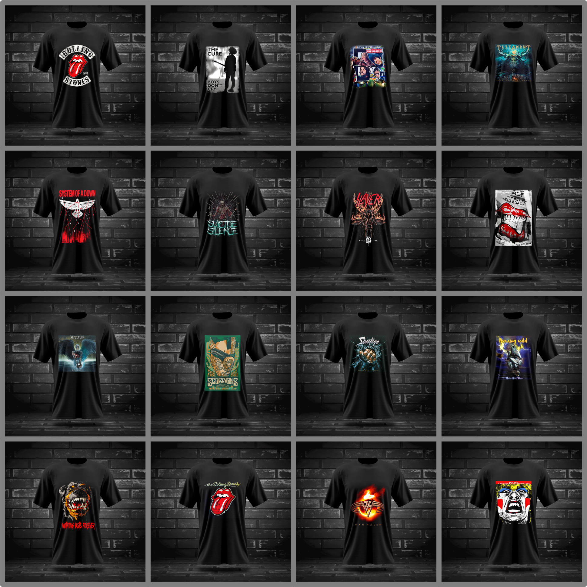 Pack + 700 Diseños Png Semitono Rock Y Metal Internacional - Image 11