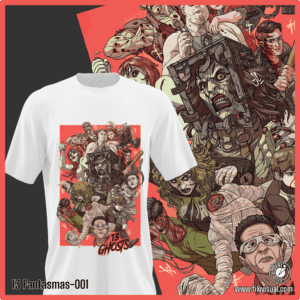 13 Fantasmas-001 - Diseño de 13 Fantasmas  - Remera de Algodón