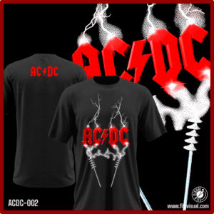 ACDC-002 - Remera de AD DC- Algodón Estampado