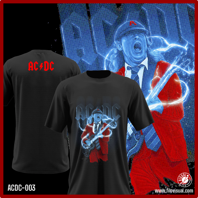 ACDC-003 - Remera de AC DC- Algodón Estampado