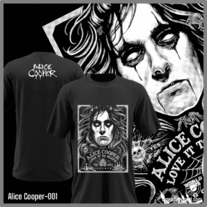Alice Cooper-001 - Remera de Alice Cooper - Algodón Estampado
