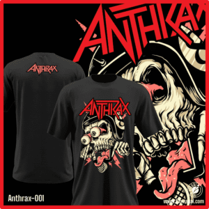 Anthrax-001 - Remera de Anthrax - Algodón Estampado