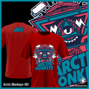 Arctic Monkeys-001- Remera de Arctic Monkeys - Algodón Estampado