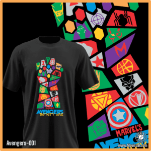 Avengers-001 - Diseño de Avengers - Remera de Algodón