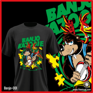 Banjo-001 - Diseño de Banjo Kazooie - Remera de Algodón