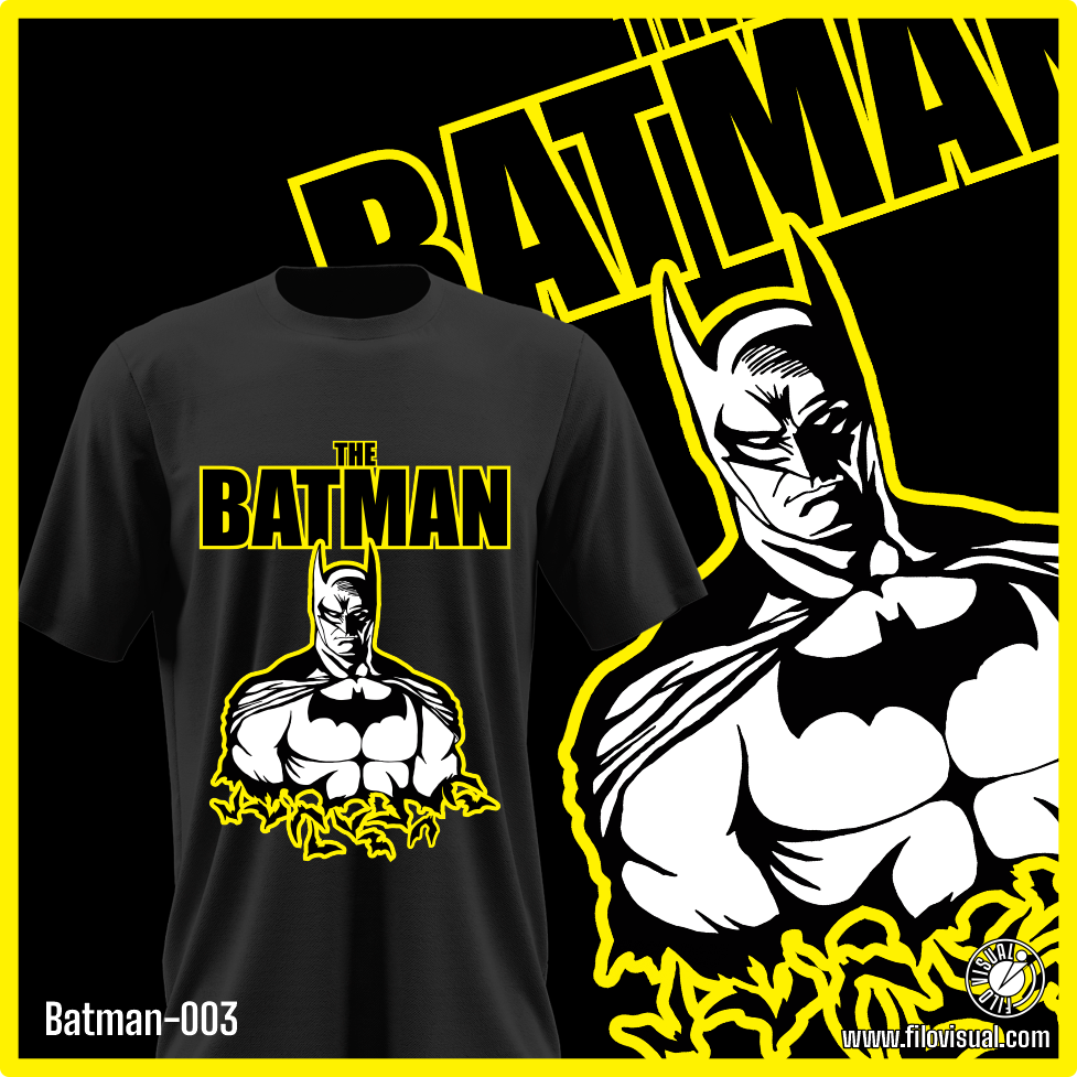 Batman-003 - Diseño de Batman - Remera de Algodón