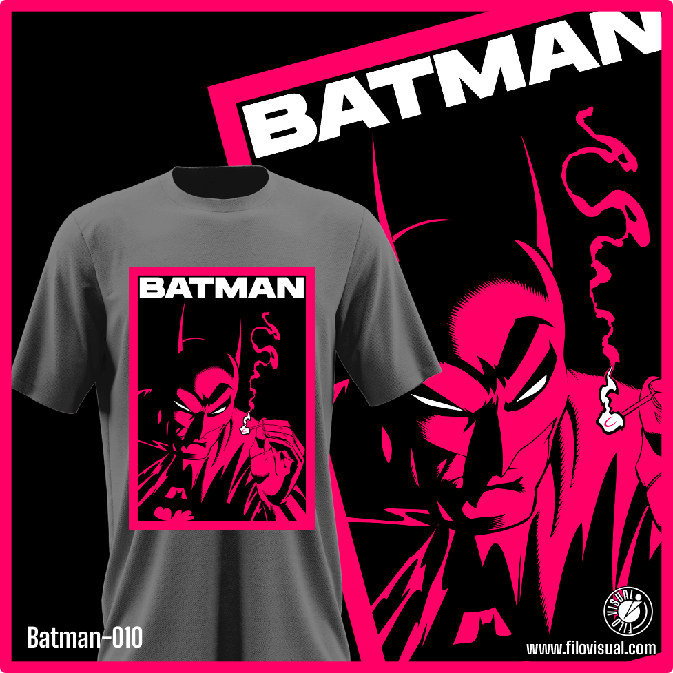 Batman-010 - Diseño de Batman - Remera de Algodón