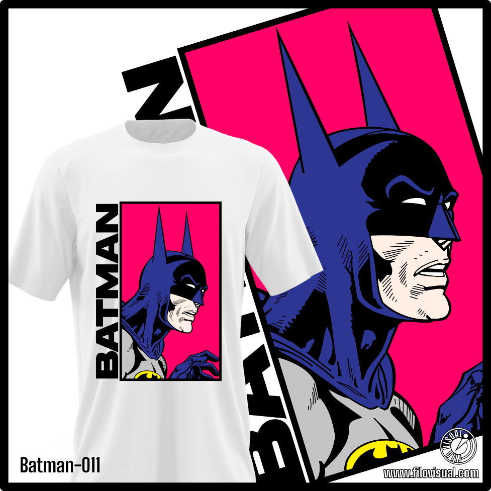 Batman-011 - Diseño de Batman - Remera de Algodón