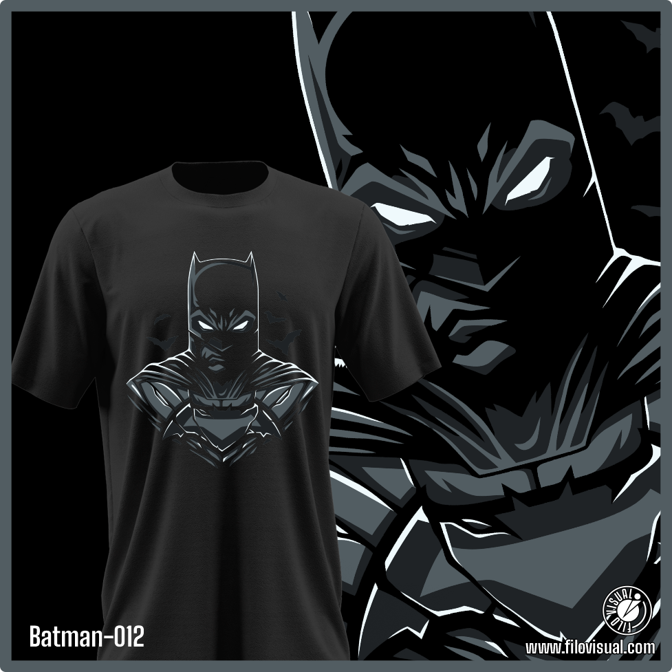 Batman-012 - Diseño de Batman - Remera de Algodón