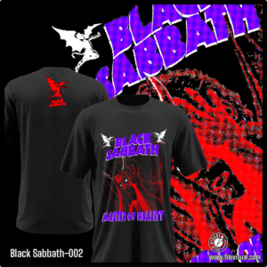 Black Sabbath-002 - Remera de Black Sabbath - Algodón Estampado
