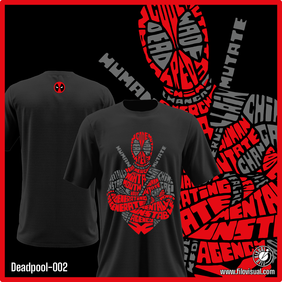 Deadpool-002 - Diseño de Deadpool - Remera de Algodón