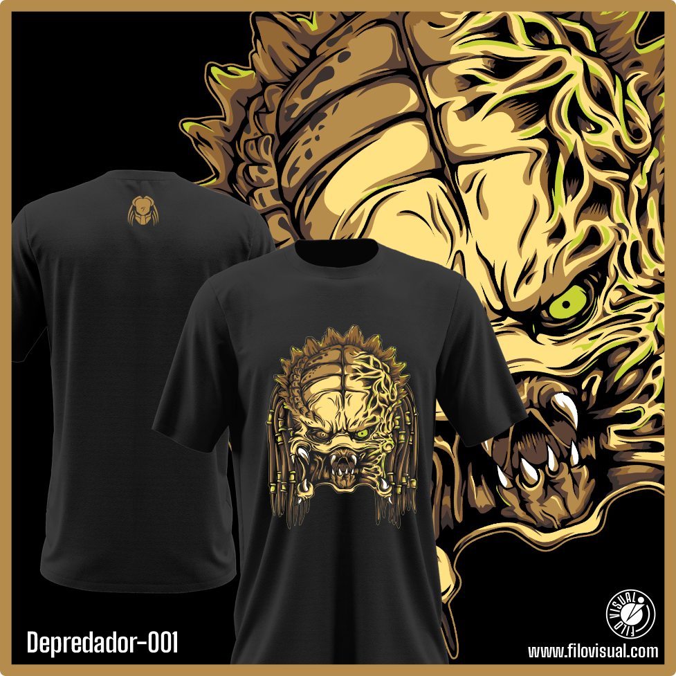 Depredador-001 - Diseño de Depredador - Remera de Algodón