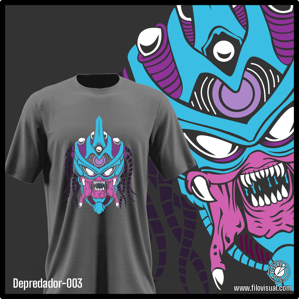 Depredador-003 - Diseño de Depredador - Remera de Algodón