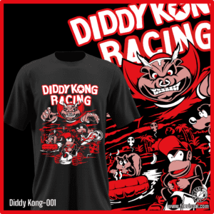 Diddy Kong-001 - Diseño de Diddy Kong - Remera de Algodón
