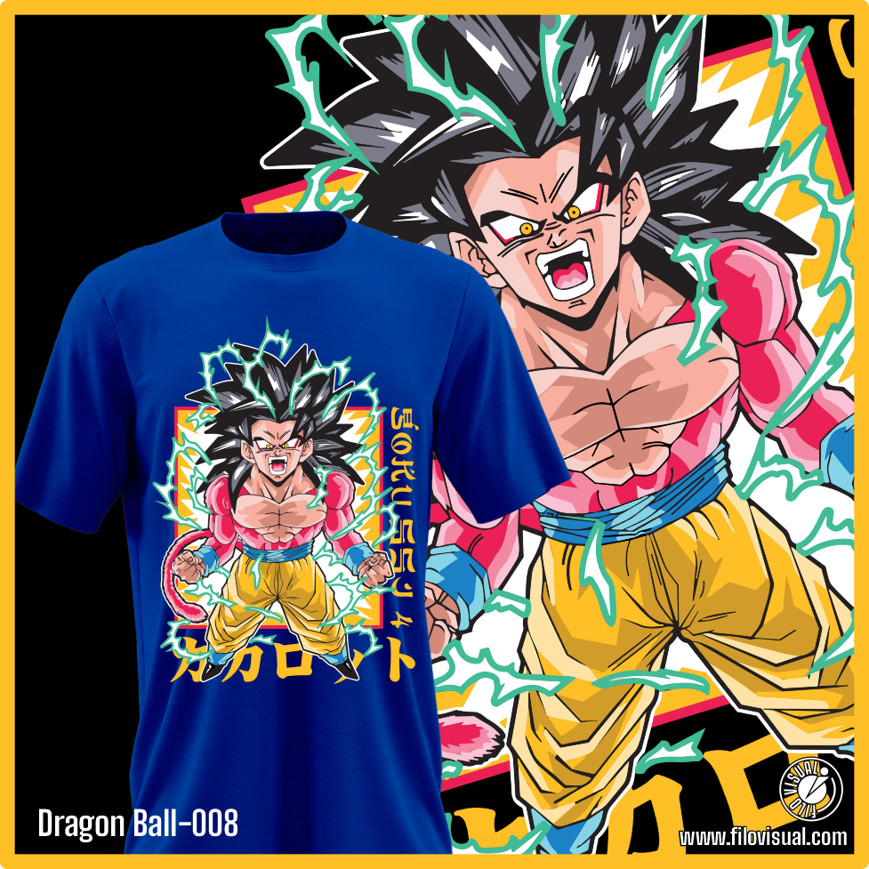 Dragon Ball-008 - Diseño de Dragon Ball - Remera de Algodón