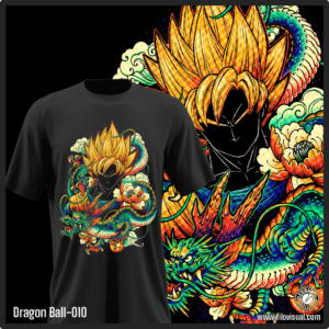 Dragon Ball-010 - Diseño de Dragon Ball - Remera de Algodón