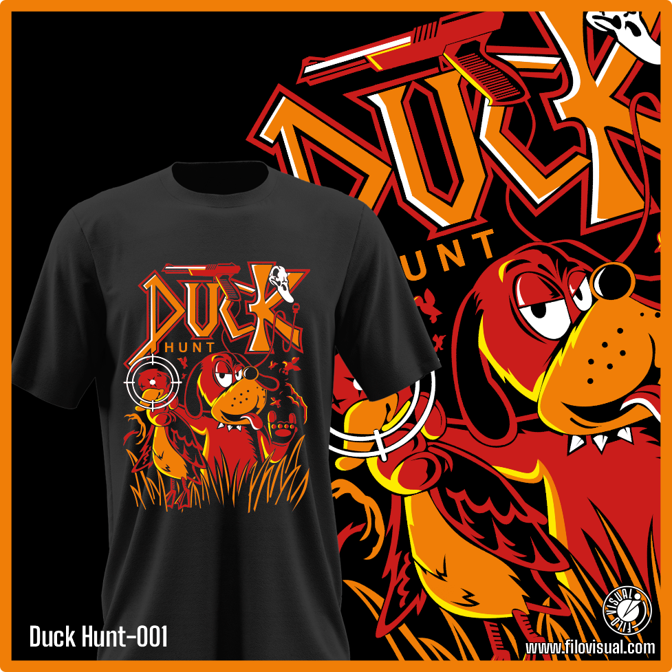 Duck Hunt-001 - Diseño de Duck Hunt - Remera de Algodón