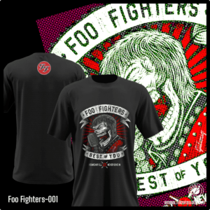 Foo Fighters-001 - Remera de Foo Fighter - Algodón Estampado