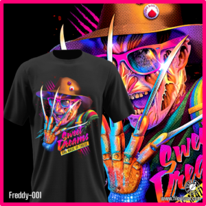 Freddy-001 - Diseño de Freddy Krueger - Remera de Algodón