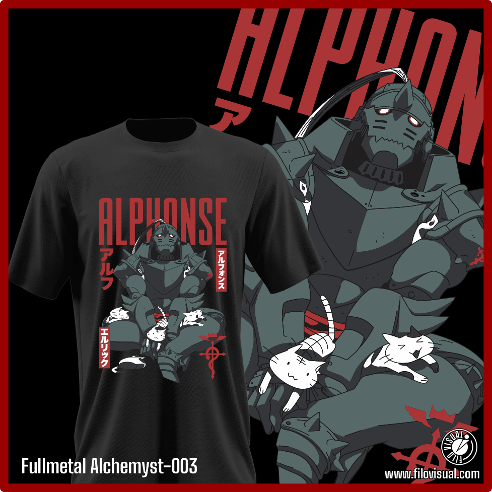 Fullmetal Alchemyst-003 - Diseño de Fullmetal Alchemyst - Remera de Algodón
