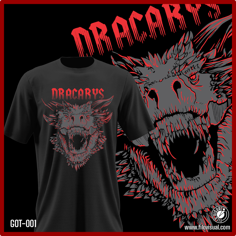 GOT-001- Diseño de Games of Thrones - Remera de Algodón