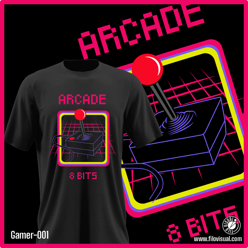 Gamer-001 - Diseño de Gamer - Remera de Algodón