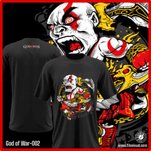 God of War-002 - Diseño de God of War - Remera de Algodón