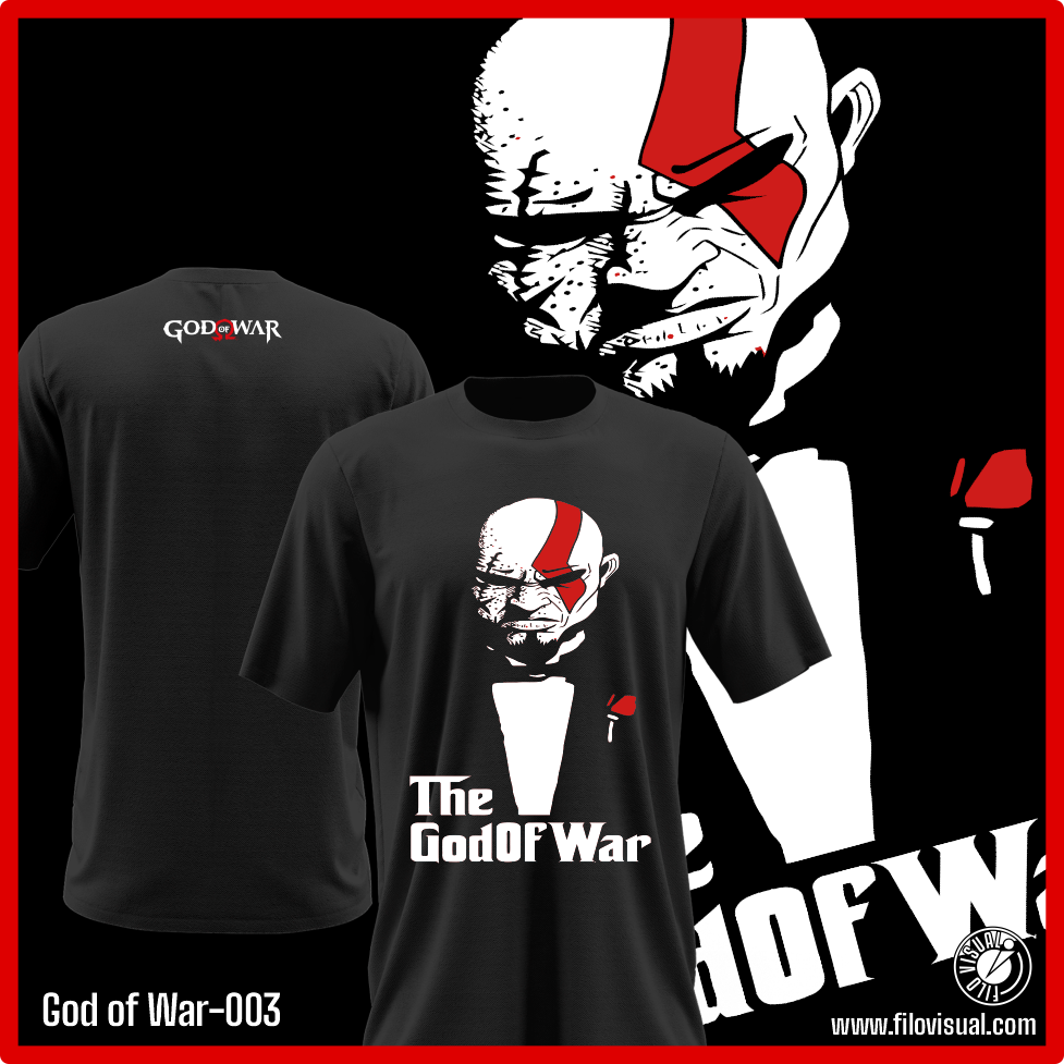 God of War-003 - Diseño de God of War - Remera de Algodón