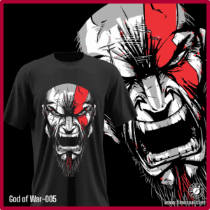 God of War-005 - Diseño de God of War - Remera de Algodón