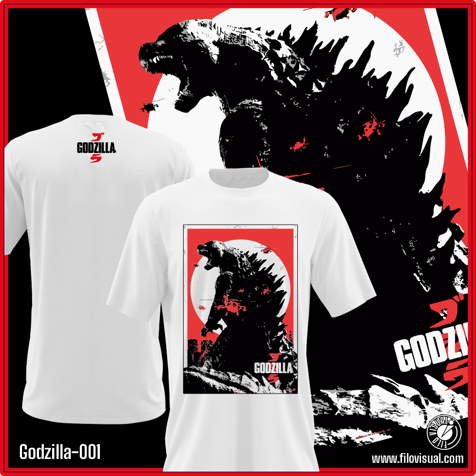 Godzilla-001 - Diseño de Godzilla - Remera de Algodón